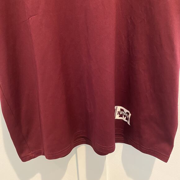 Mississippi State Bulldogs Shirt Men Large Maroon Grey Under Armour Performance - Picture 5 of 12